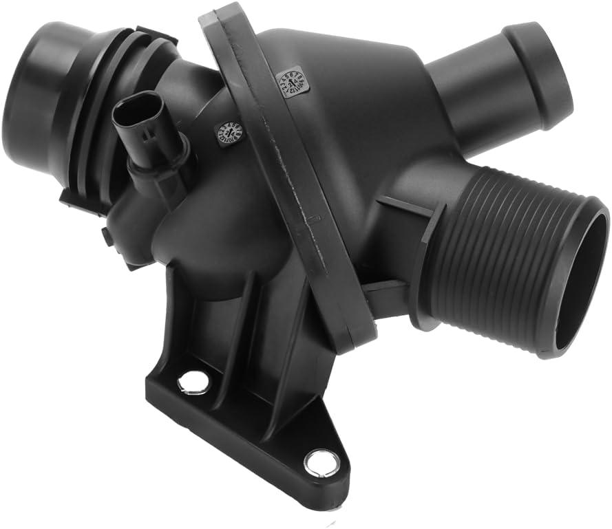 Engine Coolant Thermostat Housing Assembly - Compatible for BMW 228i 2.0L L4 - Gas 2014-2016 [Base], for BMW 228i xDrive 2.0L L4 - Gas 2015-2016 [Base] - Replace Part 11538648791 11538635689