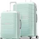 Samsonite Freeform 2-Piece Luggage Set - Carry-On & Large Checked Luggage with Dual Spinner Wheels - Durable Polypropylene Hardshell - TSA Lock, Airline-Approved - Expandable Hard Shell - Mint Green