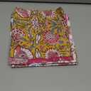 INDIANHANDICRAFTS 10 Pc Mix Lot Hand Block Print Napkin, 100% Cotton, 16x16 Inch, Multicolor Floral, Square, Napkin