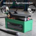 Air Hydraulic Pump with 6.6 ft Oil Hose, 10,000 PSI Foot Pedal Pump