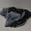 Oudain 3 Pcs Round Halloween Tablecloth 84 Inch Plastic Spider Web Tablecloth Disposable Cobweb Halloween Round Table Cover for Birthday Party Dining Table Decorations Supplies (Black)