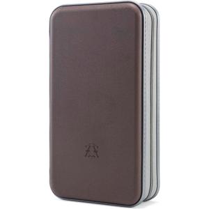 alavisxf xx CD Case, 96 Capacity Hard Plastic CD Holder Protective DVD Disc Storage Case Holder Portable Zipper CD DVD Organizer Storage Wallet for Car Home Travel (96 Capacity, Coffee)