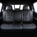 Leather Seat Covers Custom Fit for Tacoma Gen 3rd (2016-2023), ( CamoBlack-Blue Stitching ) & Full Set, For Tacoma Gen 3rd (2016-2023) & Crew Cab 