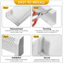 2 Pack End Caps for Baseboard Heater Covers, Includes Silicone Left and Right Radiator Cover, Fits Most Standard Baseboard Heaters, Easily Trim to Fit, Durable, Efficient Design (Height 7.75 inches)