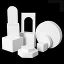 10PCS Product Photography Props Waterproof Hard Foam Props for Photoshoot (White)