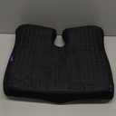 Cushion Lab Patented Pressure Relief Seat Cushion for Long Sitting Hours on Office & Home Chair - Extra-Dense Memory Foam for Soft Support. Car Pad for Hip, Tailbone, Coccyx, Sciatica - Black