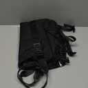 Gym Bag with Yoga Mat Holders, Carry On for Pilates Women & Men with Laptop & Shoe Compartment Large Duffle Travel Weekender Tote with Key Ring Clip Personal Item Workout, Easy to Clean - Black