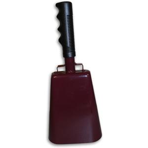 Toys+ Cowbell with Handle Various Sizes and Colors (11", Maroon)