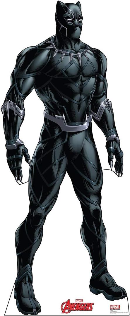 Cardboard People Black Panther Life Size Cardboard Cutout Standup - Marvel's Avengers Animated