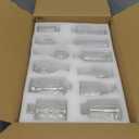 Der Rose Glass Bud Vases Set of 12, Small Bud Vases for Flowers, Rustic Wedding Centerpieces and Home Decor