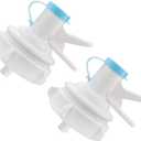 2 Pack Water Jug Dispenser Valve Water Jug Cap Bottle Spout Reusable Plastic Spigot Faucet for 55mm Non Threaded Crown Top Drinking Bottle