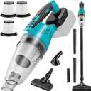 Cordless Vacuum Compatible with Makita 18V Battery (Tool Only), 36 CFM Portable Handheld Vacuum Cleaner for Home, Car, Pet Hair, with 4-in-1 Nozzles & 3 HEPA Filter, No Battery