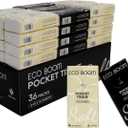ECO BOOM Soft Pocket Tissues, Travel Size, 3-Ply, Hypoallergenic, 36 Packs, Eco-Friendly Facial Tissues for Car, Purse, and School