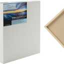 Da Vinci Pro Medium Textured Gesso Panel - 18x18-1-5/8" Depth Wood Panels for Painting - Accepts Mediums Like Canvas - for Oils, Acrylics, Mixed Media, Pastels & Drawing Sticks