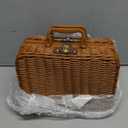 Baby Shower Gifts, Baby Gifts for Girls Boys, Unique Baby Gifts Basket Essentials Stuffs - Baby Lovey Blanket Newborn Bibs Socks Wooden Rattle & Greeting Card, Newborn Baby Gift Set (Rattan Baby Gifts (Neutral White))