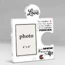 Romantic Couple Picture Frame Displays 4x6 Photo, Engagement Anniversary Wedding Photo Frame for Couples, You're an Important Piece Love Gifts for Girlfriend Boyfriend, 8x10 inches