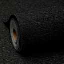 Black and Gold Peel and Stick Wallpaper Slight Velvety Feeling Woven Fabric Grasscloth Textured Washable Thick Self-Adhesive Contact Paper Removable (16.5"x236.2") S71