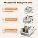AIPERRO Extra Large Stainless Steel Litter Box for Extra Large Big Cats