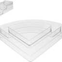 3-Tier Nail Polish Organizer Display Rack Acrylic Storage Holder for Nail Polish and Perfume Multi-Functional Makeup Display Stand for Vanity