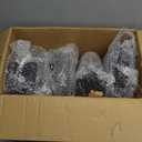 W B D WEIBIDA 8 Inch Heavy Duty Caster Wheels Set of 4, 2200 LBS Outdoor Industrial Wheels Swivel Large Rubber Casters with Brake for Workbench, Dolly, Cart, Trolley, Wagon (2 Brake & 2 Fixed)