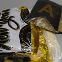 Happy New Year Decorations 2026 with Black Gold Confetti Balloons 2026 Number Balloons New Year Banner Gold Fringe Curtain Backdrop for New Years Eve Party Supplies Nye Decorations