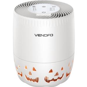 Air Purifier, VENDFO Air Purifier for Home up to 1076ft & True HEPA Air Filters Dust Pets Smoke Hair, 3 Fan Speeds Quiet, Timer Settings, Rechargeable Air Cleaner Office, Bedroom, Pets, Car