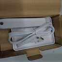 3FT Ultra Flat Plug Extension Cord Power Strip with Multi Outlets, Patented Detachable Ultra-Thin Outlet Concealer & Ultra-Flat Plug, Ideal for Home Improvement, Hide Bulky and Messy Cords (White-UP)