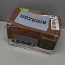 Vintage Wood AM FM Bluetooth Radio with Clock, Digital Clock Radio for Bedroom with LCD Display | 40 Presets | Sleep Timer | No Alarm, Retro Bluetooth Speaker for Office, Kitchen (Black)