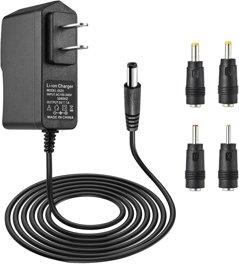 Replacement for Record Player Power Cord, DC 5V Power Cord Compatible with VSC-550BT Vintage 3-Speed