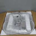 4-Light Semi Flush Mount Ceiling Light Fixture, Silver Modern Close to Ceiling Lamp with White Fabric Shade, Contemporary Bright Lighting for Nursery Kids Baby Room Kitchen Bedroom Hallway Entryway