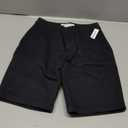 Amazon Essentials Women's Mid-Rise Slim-Fit 10" Inseam Bermuda Khaki Short (2, Black)