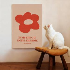 BNEKOLISM Wall Cat Scratcher for Indoor Cats - Reusable & Damage-Free Wall-Mounted Fabric Scratching, DIY for Furniture and Wall Protection (15.75''x23.62'', Flower)