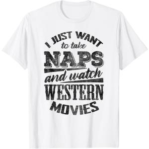 Funny Western Movie Lover Graphic Women and Men Movie Fan T-Shirt L