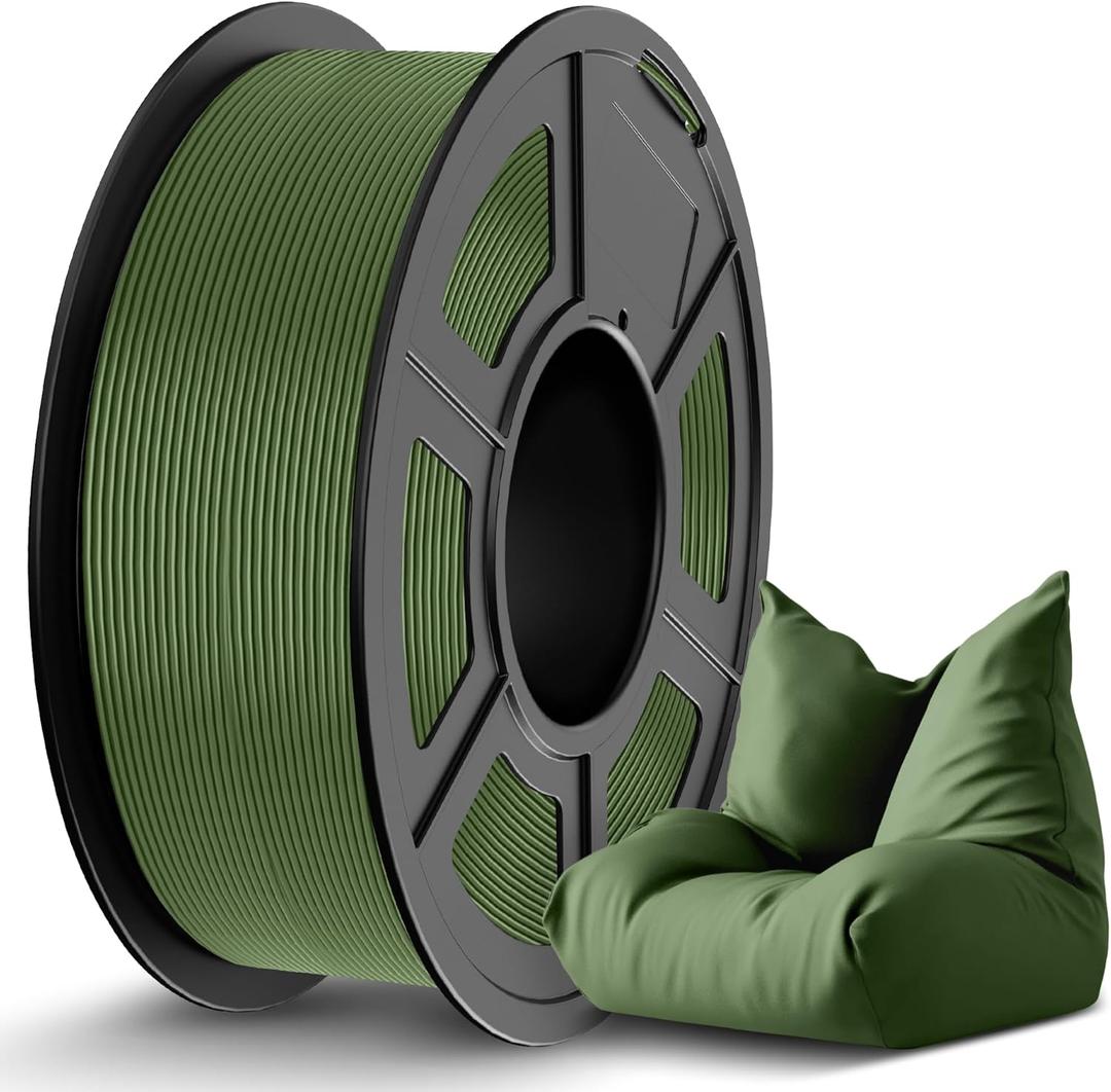 TECBEARS PETG Filament 1.75mm 1KG, 3D Printer Filament PETG, Strong Toughness, 1KG(330M) Filament High Precision, Dimensional Accuracy ±0.02mm,Olive Green