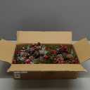 8 Pcs Christmas Candle Rings Mini Wreaths, Artificial Red Berries Snowy Pine Needles Pinecones Garland Candle Rings Holder for Christmas Table Centerpieces Door Window Wedding Party Decor (Green)