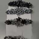 Janinka 4 Pcs Flower Barrettes for Women Ladies, Rhinestones Hair Accessories Crystal Barrette Spring French Ponytail Hair Clips for Women Wedding Styling Tools