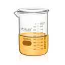 ULAB Heavy Duty Glass Beakers, Vol.1000ml (33.8oz), Borosilicate 3.3 Glass, Thick Wall Beakers, with Double Scale, Superior Durability & Chemical Resistance, UBG1064