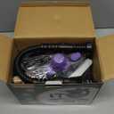 Pressurized Handheld Multi-Surface Natural Steam Cleaner with 12 pcs Accessories, Multi-Purpose Steamer for Home Use, Steamer for Cleaning Floor, Upholstery, Grout and Car (Purple)