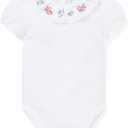 Janie and Jack Baby Girls' Baby Kitten Ruffle Collar Bodysuit (18 Months, White)