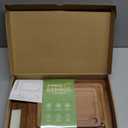 Bamboo Cutting Board for Kitchen, 3-Piece Set with Juice Grooves, Side Handles & Non-Slip Mats  Durable Bamboo Chopping Board for Meat, Vegetables and Fruits (Carbonized brown)