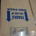 Babelio 29.7-46.5" No Bottom Bar Baby/Dog Gate for Stairs, House and Doorways, Auto Close Safety Pet Gates with Large Walk Thru Door, Hardware Mount, Black