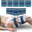 Elitzia Elastic Bandage Wrap Azure and Traditional Royal Blue Binding Strap for Beauty Machine Lipolaser Bands Spare Parts Use 3 Size 10 Pcs ETL06BD