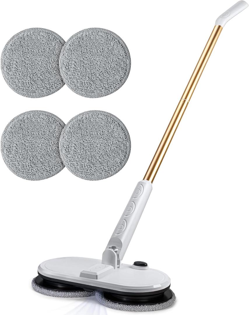 Redair Electric Mop - Cordless Electric Spin Mop for Floor Cleaning, Portable& Lightweight Powerful Floor Cleaner for Hardwood, Tile, Laminate Floor