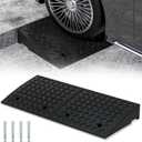RELIANCER 2 PCS Rubber Curb Ramps,5.5" Rise Height,5T Capacity Threshold Ramps for Loading Dock,Driveway Curb Ramp,Curbside Vehicle Ramp for Cars SUV Trucks Motorcycles Forklift Wheelchairs Lawn Mower