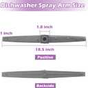 IWIWE W10448645 Dishwasher Center/Middle Spray Arm Compatible with Whirlpool/Amana/Maytag, Replaces WPW10448645, AP6021549, PS11754873, 2312063