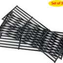 Parts Kit DG234 Heat Plates & Cast Iron Cooking Grid Replacement for Chargriller 3001 3030 4000 5050 5072,5252, 5650 Grill Models; fits for King Griller 3008,5252 Gas Grill