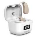 OTC Hearing Aids for Seniors, 2026 Rechargeable Amplifier with Noise Cancelling for Adults, Lightweight Beginner-Friendly Hearing Aids(Beige)