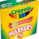 4 x Crayola Broad Line Markers, Classic Colors 10 Each, 10 Count (Pack of 1)
