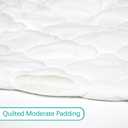 Crib Mattress Protector Sheets Fitted Waterproof Crib Mattress Pad Cover, Noiseless & Machine Wash 100% Absorbent Crib/Toddler Mattress Protector Sheet Quilted, White, 52" x 28"