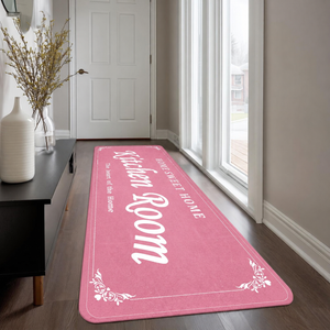 Runner Rugs for Kitchen Hallway, Modern Washable Bathroom & Laundry Room Mat, Non-Slip Microfiber Doormat for Entryway, Small Rugs Indoor Use - Skid Resistant Backing 24x72 inch